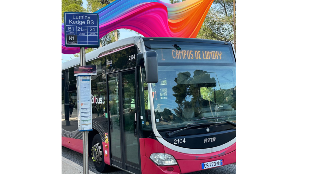 KEDGE Business School Bus stop -Marseille-Travel-Bus B1 Campus de Luminy